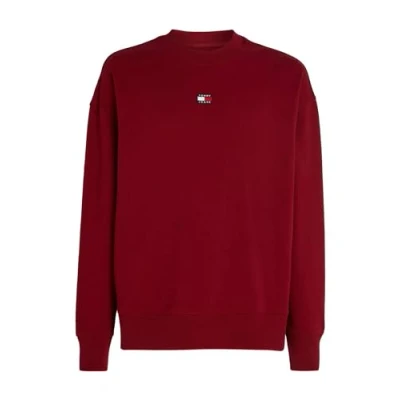 Imagen de Tommy Hilfiger TJM RLX XS Badge Crew Sudadera, Rojo, M para Hombre