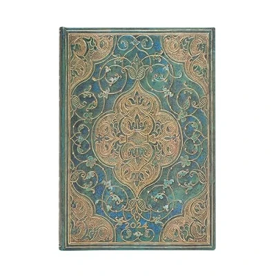 Imagen de Paperblanks Agende 12 Meses 2024 Turquesa Granada, Verso Midi (180 x 130), italiano