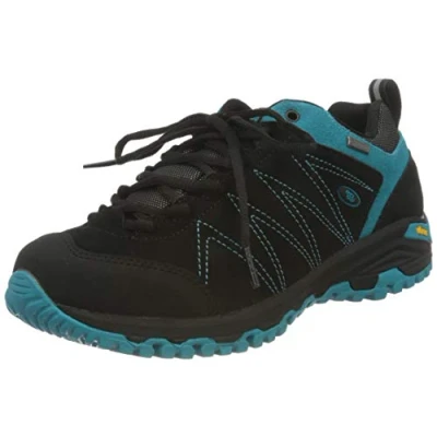 Imagen de Brütting Mount Kapela Low, Zapatilla para correr cruzada Unisex adulto, Negro/Turquesa, 42 EU