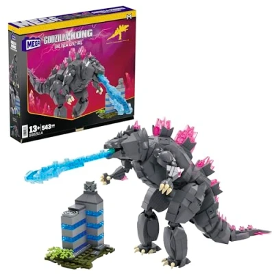 Imagen de Mega Godzilla x Kong: The New Empire Building Set, Figura de acción con 543 piezas y accesorios, juguete construcción exhibición para coleccionistas adultos