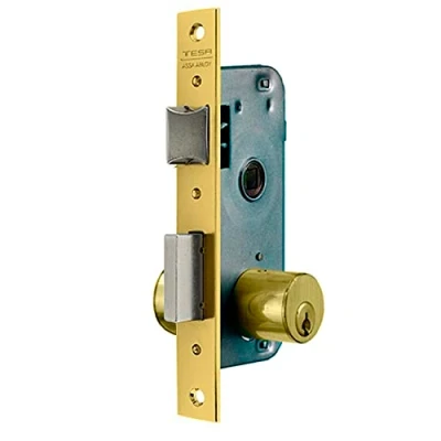 Imagen de Tesa Assa Abloy 200030HL Cerradura De Embutir Para Puertas Madera Bronce (Latonado) Entrada 30 mm 2000