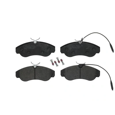 Imagen de BREMBO P 23 069 Juego de pastillas freno con contacto avisador desgaste tornillos pinza sin accesorios