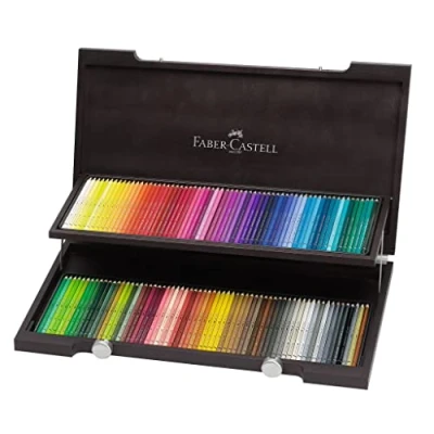 Imagen de Faber Castell 117513 Estuche de madera con 120 ecolápices acuarelables, multicolor
