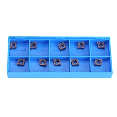 Imagen de 10pcs Insertos de Carburo CNC, CCMT060204 VP15TF Cortador Fresado Torno Cuchillos Inserciones CNC para Acero Regular