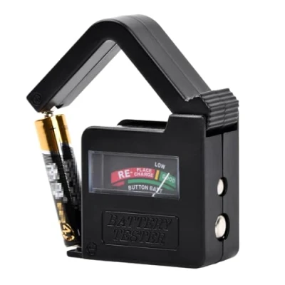 Imagen de Universal Battery Tester, Probador de Batería Universal, Portátil Comprobador Pilas, Volt Checker para Pilas AA AAA C D 9V 1.5V Botón (Modelo: BT860)