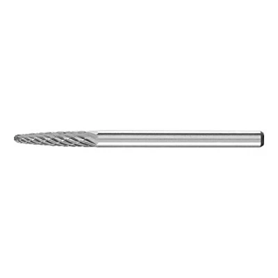 Imagen de Pferd Fresa Metal Duro Forma Árbol Rbf (3 x 13 43 millimeters), Mango 3 millimeters, dentado Plus, para Aplicaciones Universales