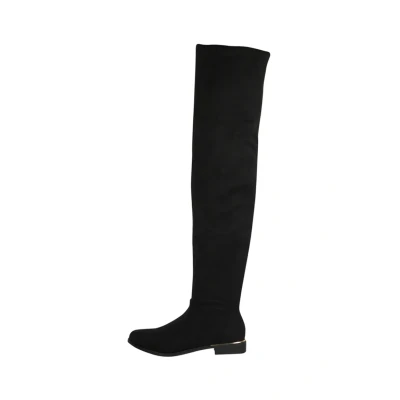 Imagen de Elara Botas Mujer Overknee sobre Rodilla Chunkyrayan Negro 0 76 Schwarz 37