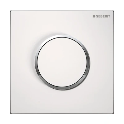 Imagen de Geberit Sistema De Descarga Para Urinarios Con Accionamiento Neumático, Pulsador Serie 10: Blanco/Cromado Brillante/Blanco (116.015.KJ.1)