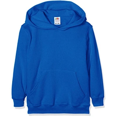 Imagen de Fruit Of The Loom SS026B, Sudadera con Capucha para Niños, Azul (Royal Blue), 7 8 años (Talla del fabricante: 128 )