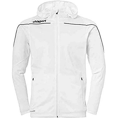 Imagen de Uhlsport Stream 22 Track Hood Jacket Chaqueta Con Capucha, Unisex niños, White/Black, 116