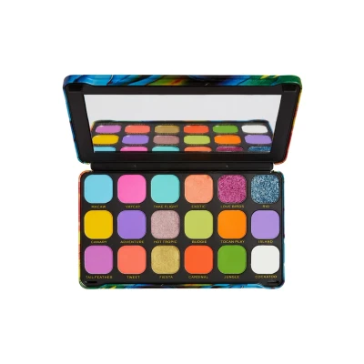 Imagen de Makeup Revolution Paleta de sombras ojos Forever Flawless Bird of Paradise 18 19,8 g, Carboncillo