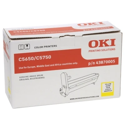 Imagen de Tambor Amarillo Oki C5650/5650dn/n/5750/5750dn/n (20000 Pag) 43870005