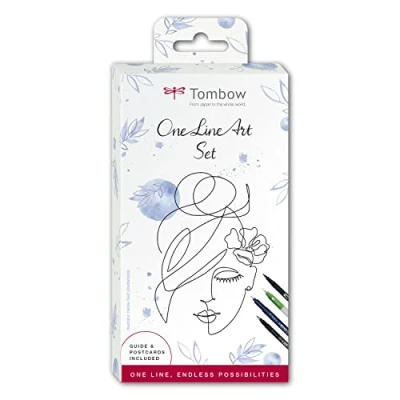 Imagen de Tombow Set de Arte Una Linea Tecnica One Line Drawing Rotuladores y Accesorios Incluidos Para Artistas Aficionados