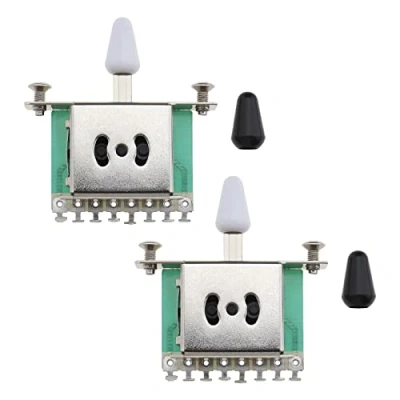 Imagen de VGOL 2 interruptores de guitarra 3 vías compatibles con Stratocaster eléctrica estilo Telecaster, interruptor palanca selector pastilla