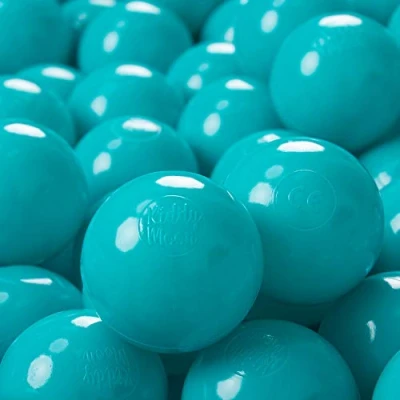 Imagen de KiddyMoon 700 ∅ 7Cm Bolas Colores De Plástico para Piscina Niños, Turquesa