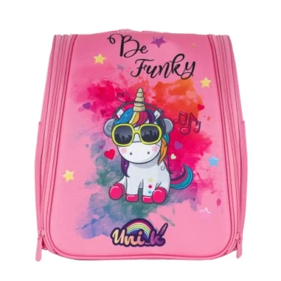 Imagen de Konix Unik Mochila protectora y de transporte para consola, accesorios juegos Nintendo Switch, motivo Be Funky unicornios