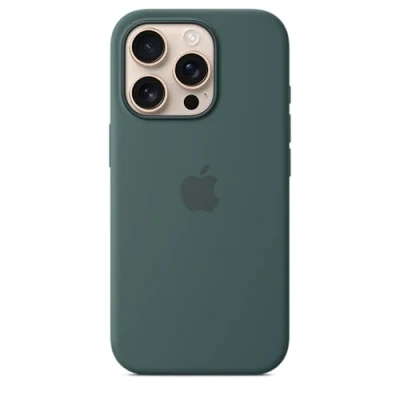 Imagen de Apple Funda de silicona con MagSafe para iPhone 16 Pro, Verde lago