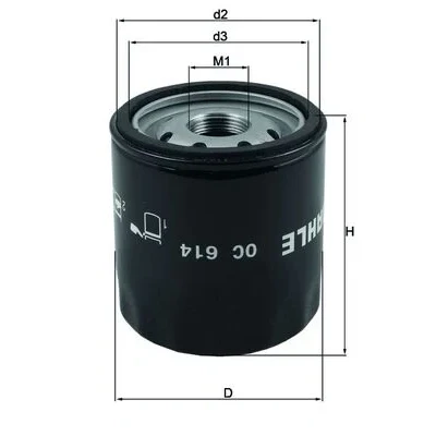 Imagen de KNECHT OC 614 Filtro de aceite