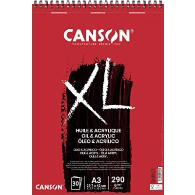 Imagen de Canson XL Óleo &amp; Acrílico Álbum Espiral A3 30H Fino 290g