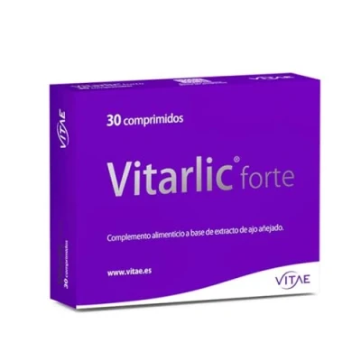Imagen de Vitae Vitarlic Forte 30 comprimidos Complemento Alimenticio Natural Ajo Añejado Colesterol
