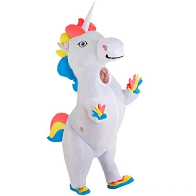 Imagen de Morph Disfraz Unicornio Hinchable, Adulto Mujer, Hichable, Disfraces Inflables,Disfraz Hombre, Carnaval