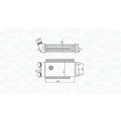 Imagen de MAGNETI MARELLI 351319205290 Intercooler FORD: Transit Courier Furgón, Tourneo Courier, Ecosport Mk2