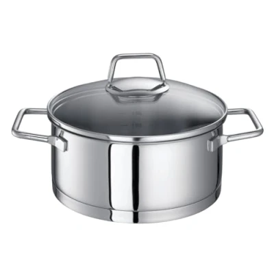 Imagen de Schulte Ufer Cacerola Wega, para Estofar, Rehogar, Acero Inoxidable 18/10, 16 cm, 1.4 L, 64006