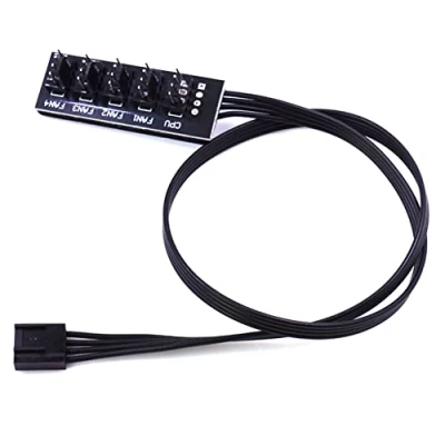 Imagen de Jimenez 40Cm 1 una 5 4 Pin Molex TX4 PWM Fan CPU HUB Splitter PC Case Chasis Cooler Extension Cable Adapter Controller