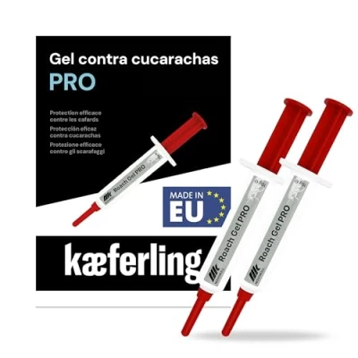 Imagen de Novokill Cucaracha Gel Pro 2x10g mata Cucarachas Profesional con Jeringuilla Anticucarachas para eliminar Plaga Uso Fácil Acción Prolongada hasta 4 Semanas