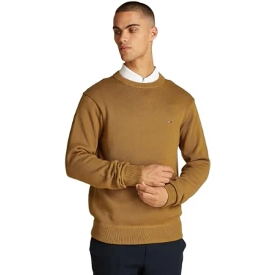 Imagen de Tommy Hilfiger Chunky C NECK Jersey de punto, Hombre, Talla: Large, Country brown