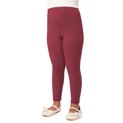 Imagen de Merry Style Leggins de algodón para Niñas Mallas Deportivas Pantalones Largos Ropa Deportiva Leggings niña MS10 225 (Borgoña, 122 cm)