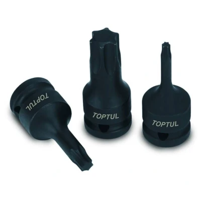 Imagen de Tomas de impacto TORX 1/2&quot; TOPTUL 3/8 &quot; T45, Longitud 52mm