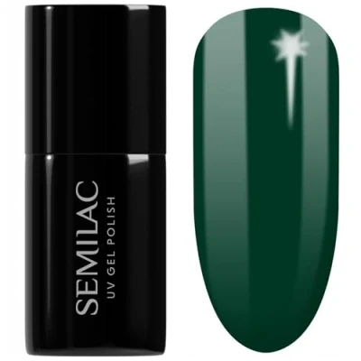 Imagen de Semilac Esmalte Semipermanente UV 309 Pine Green 7ml Colección Festive Wonder Colors