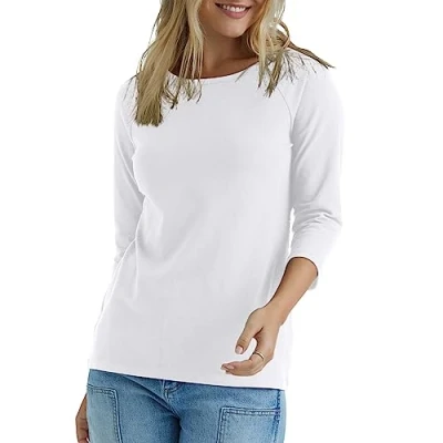 Imagen de Hanes O9343 Camisa, Blanco, XXL para Mujer