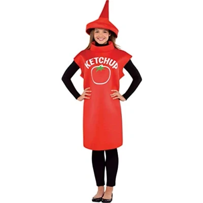 Imagen de amscan Botella de Ketchup Disfraz Adulto, Multicolor, Talla única (10132353)