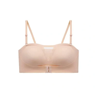 Imagen de FFWTPY Sujetador Sin Tirantes para Mujer Sujetadores Invisibles Push UP Aros con Hebilla Delantera Retirable Niñas