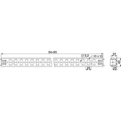 Imagen de Schneider Electric NSYSQCR9080 Traviesas de Fijación Rápida Spacial SF/SM, 90 mm