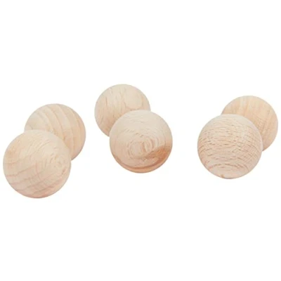 Imagen de Rayher Bolas de madera para manualidades, personalizables, 25 mm ø, 6 ud., 6252400