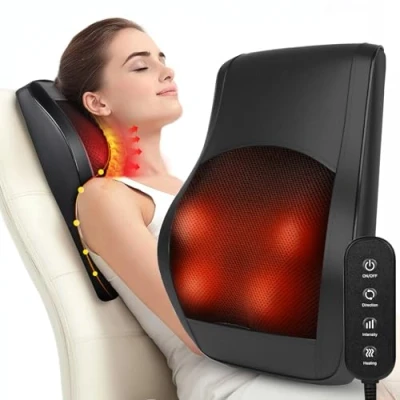 Imagen de Gaethra Masajeador Lumbar con Calor Y Vibración, Espalda 3 Niveles de e Intensidad, Ideal para Hogar, Oficina Coche, Cervical Alivio Dirigid 38 x 34 CM
