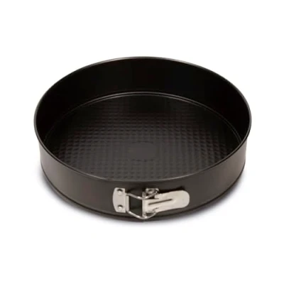 Imagen de FORMEGOLOSE, Molde Plegable de 1 Fondo 22 cm, Acero, Doble Capa Antiadherente, Color Negro