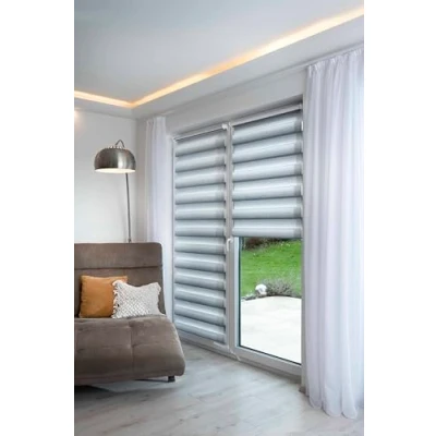 Imagen de K Home® Klemmfix Madrid Estor Doble sin Agujeros, gradiente de Color, 70 x 150 cm