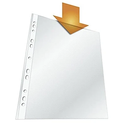 Imagen de Durable 265219 Manguitos de folleto DIN A4 estándar 0.035 mm, 40 piezas, transparente
