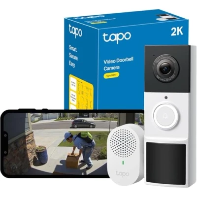 Imagen de Tapo TP Link D210 Cámara de Seguridad Wi Fi, Resolución 2K HD, Visión Nocturna, Audio Bidireccional, Detección Movimiento, Resistente al Agua IP66, Compatible con Alexa y Google Home
