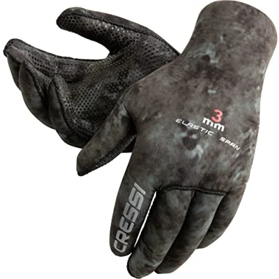 Imagen de Cressi Tracina Neoprene Spearfishing Guantes, Unisex, Multicolor (Camouflage Dark), L