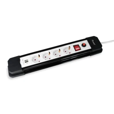 Imagen de Regleta Equip 4 Tomas 1.5m + 2p Usb Boton Apagad