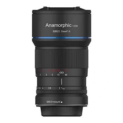 Imagen de SIRUI Lente Anamórfica F1.8 de 50mm con Montura M4/3 para Montaje Micro APS C, M43 Olympus y Panasonic SR MEK7M