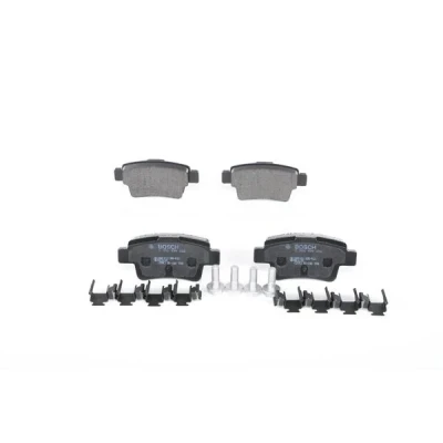 Imagen de BOSCH 0 986 494 222 Juego de pastillas freno Low Metallic Chapa antichirridos, con tornillos muelle, accesorios OPEL: Corsa D Hatchback
