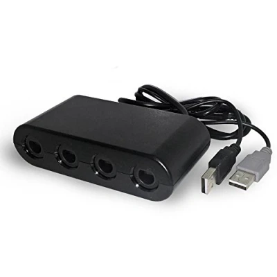 Imagen de h Adaptador de mandos Gamecube para Nintendo Wii U y PC, compatible Super Smash Bros