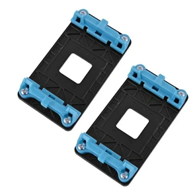 Imagen de sourcing map 2pcs AM2 + AM3 FM1 Terminal plástico AMD CPU Soporte del Ventilador Base Azul
