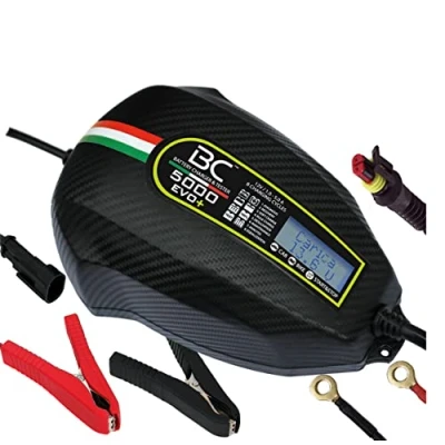 Imagen de BC Battery Controller 5000 EVO+, Cargador de Baterías y Mantenedor Digital/LCD, Comprobador Batería Alternador para todas las Coche Moto 12V Plomo Ácido, 5A/1A